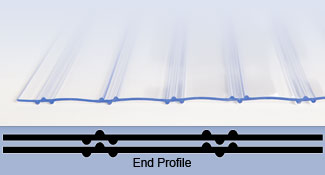 Close Up of the Edge of Scratch-Guard Strip Door
