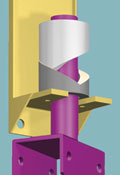 HD-175 Impact Door Hinge Drawing