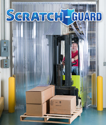 Scratch-Guard Strip Doors